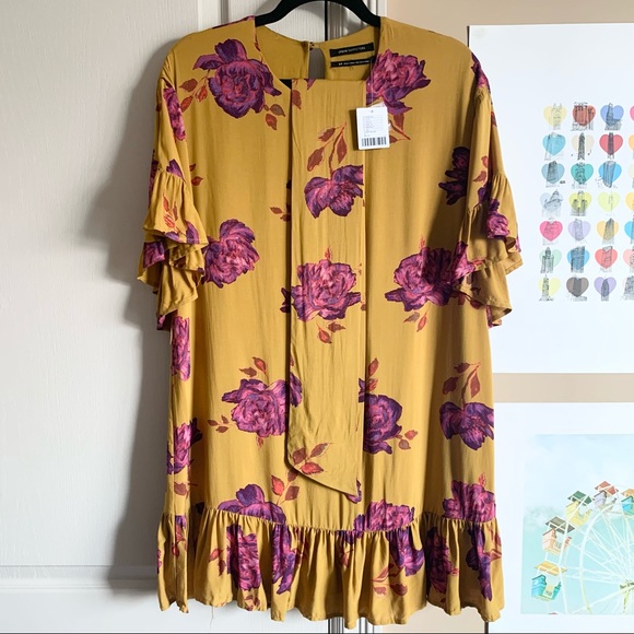SOLD Urban Outfitters | NWT Ruffle tie dress - Picture 2 of 10